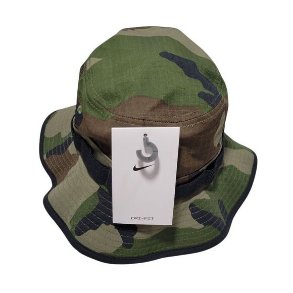 Nike Dri-Fit Apex Bucket Hat Camo Print Size Medium Boonie Cap Adult Unisex NEW - Picture 3 of 13
